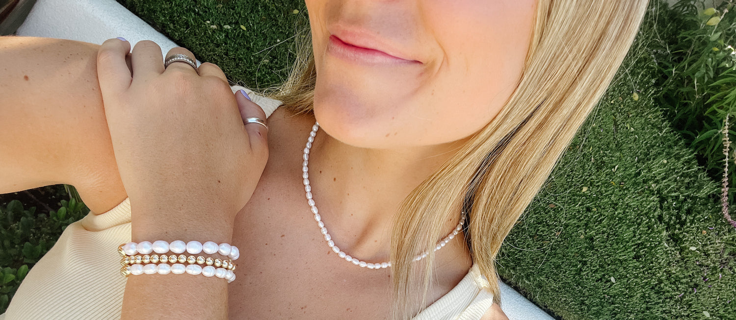 Kenzie Collection - Gold Necklace and Bracelet