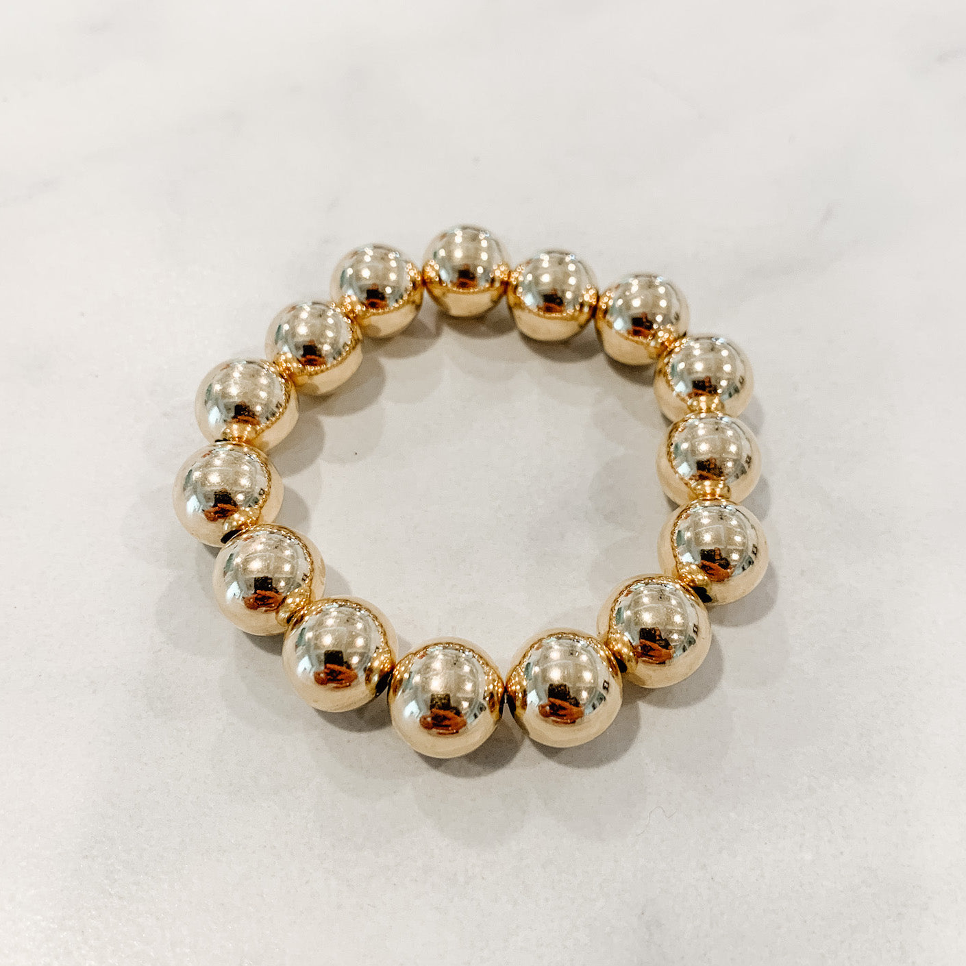 Children's Classic Gold Beaded Bracelet