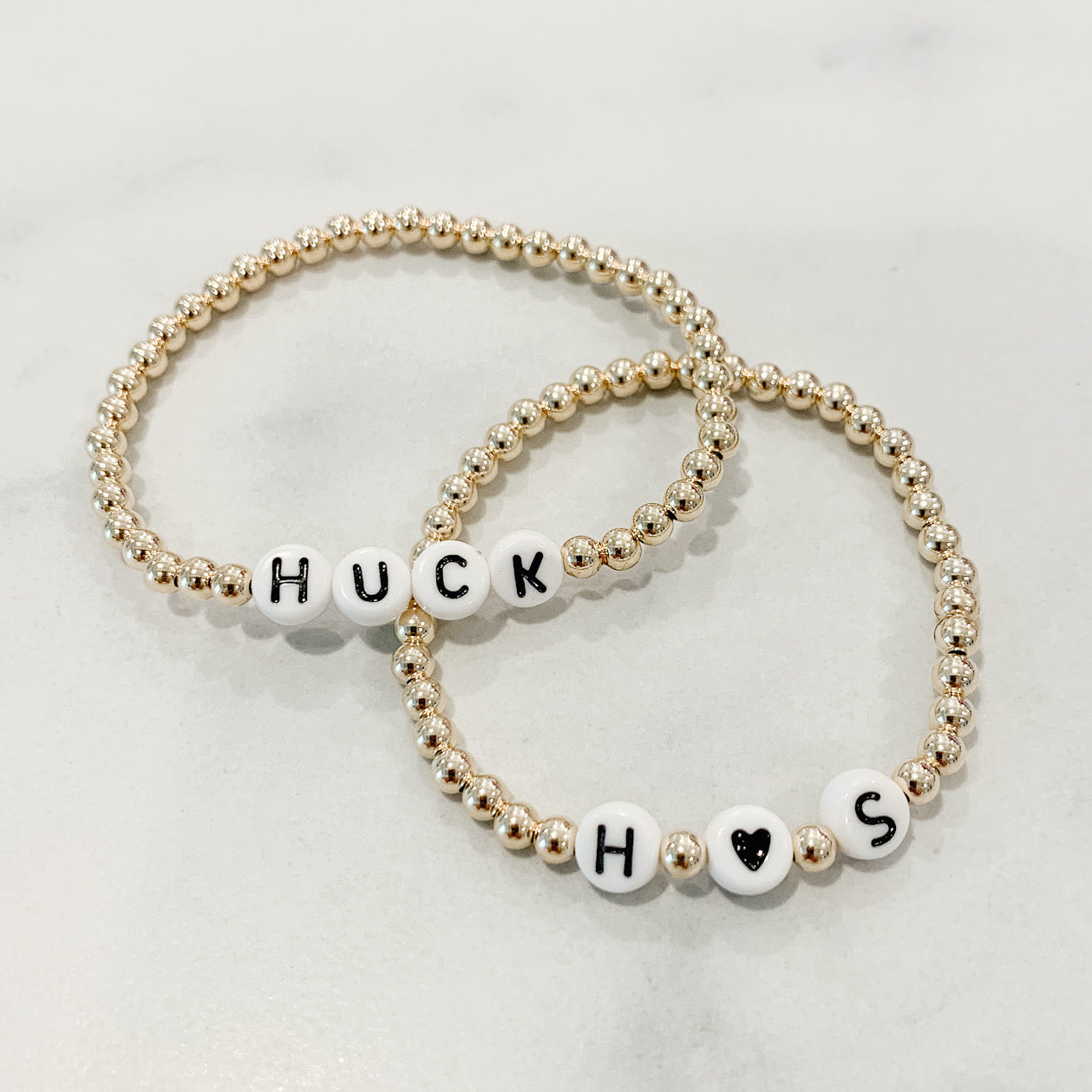 Custom Classic Gold Beaded Bracelet