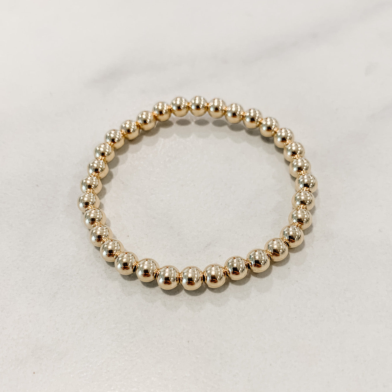 Classic Gold Beaded Bracelet