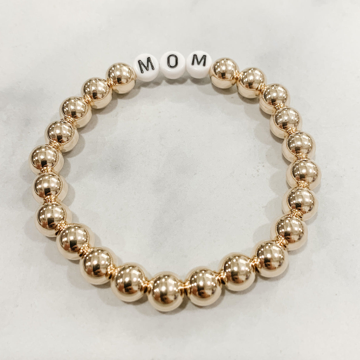 Custom Classic Gold Beaded Bracelet