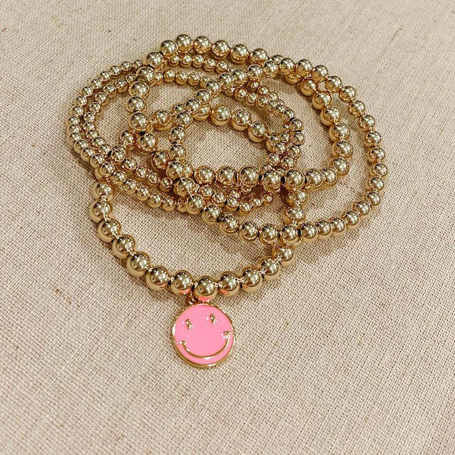 Children's Smiley Gold Bracelet