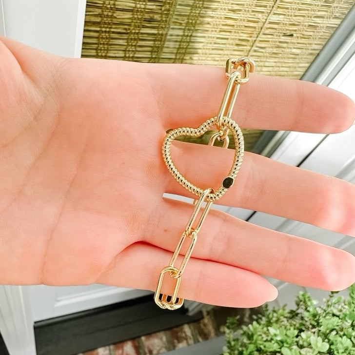 Gold Filled Lauren Love Link Bracelet