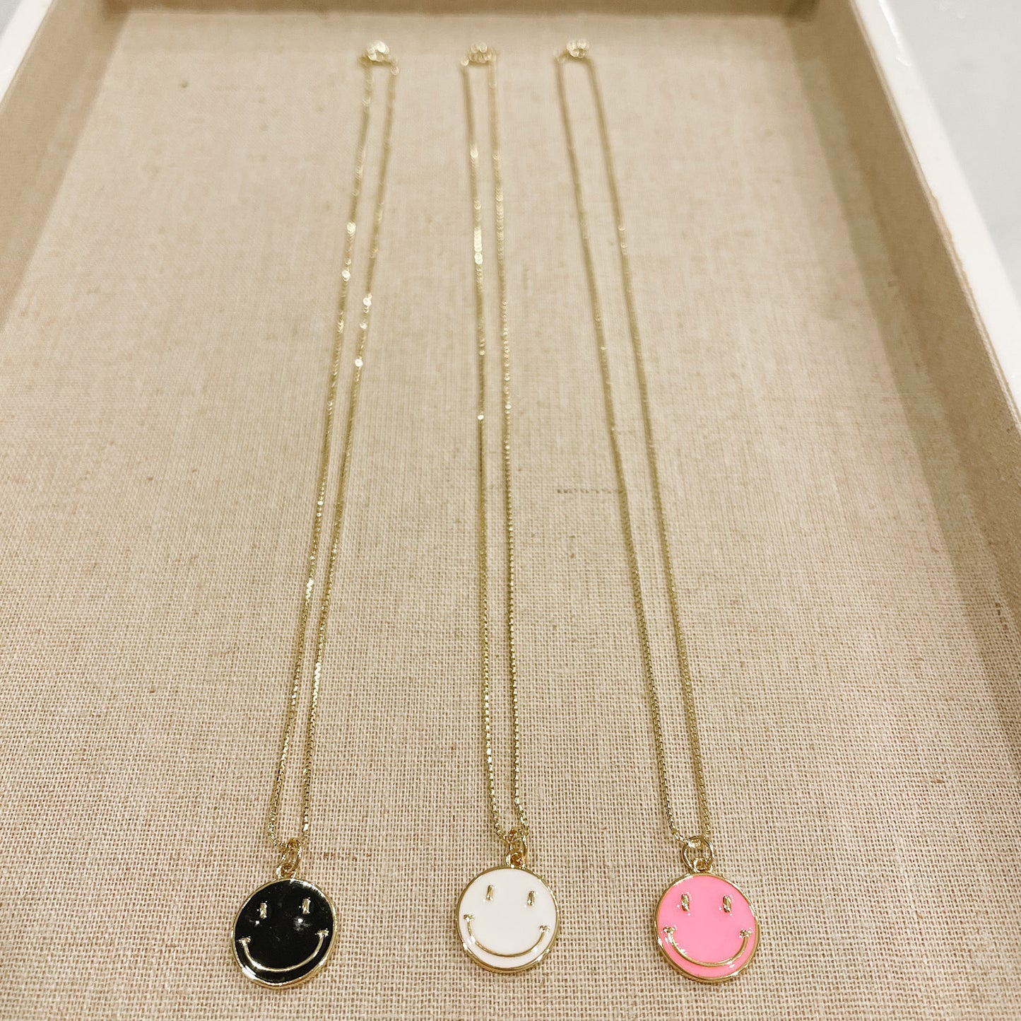 Smiley Gold Necklace