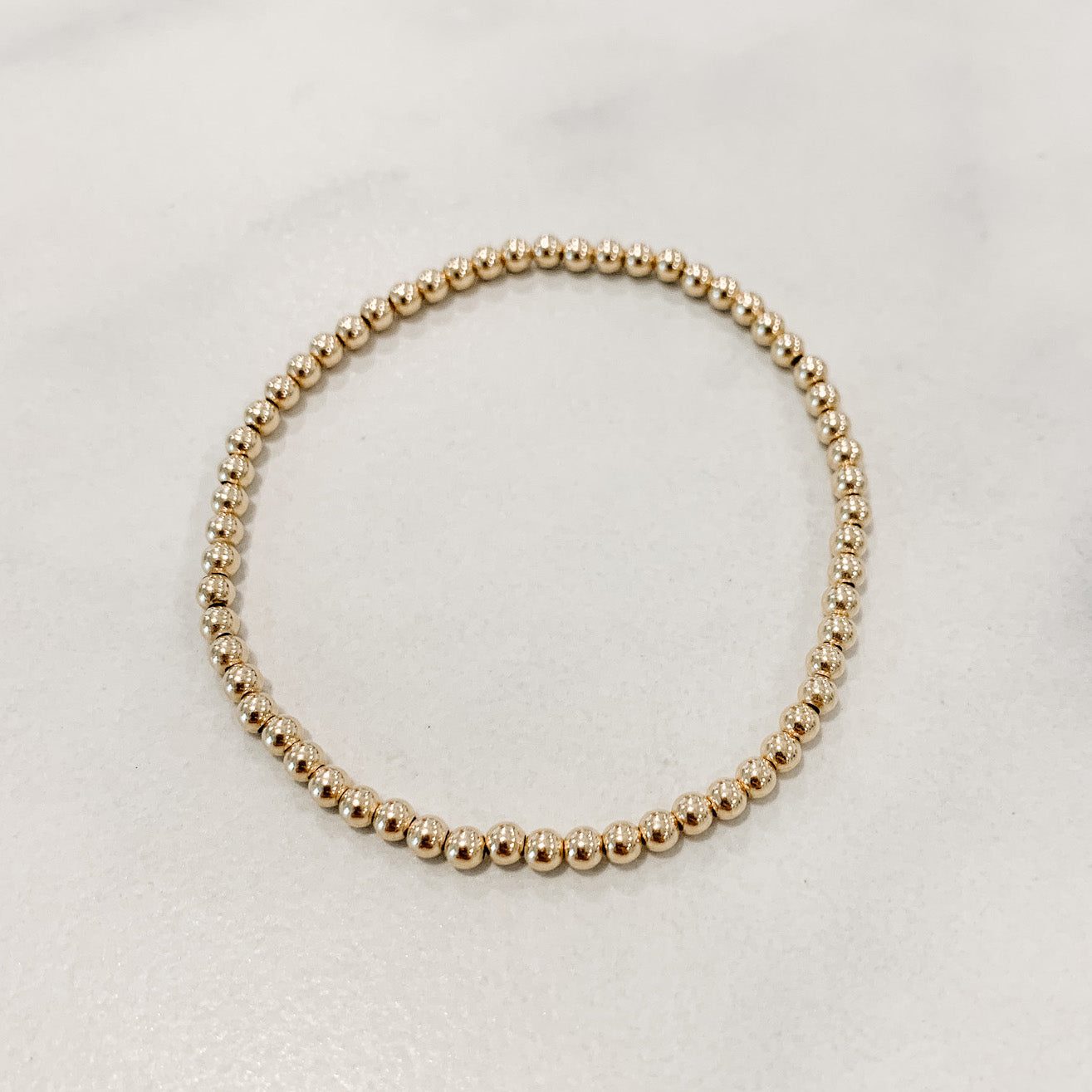 Children's Classic Gold Beaded Bracelet