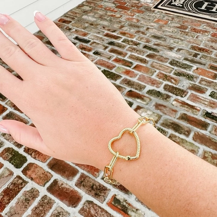 Gold Filled Lauren Love Link Bracelet
