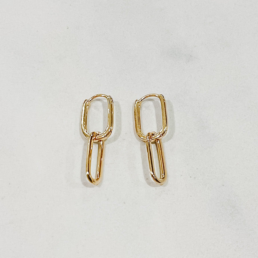 Strawberry Quartz Yellow Gold-Filled Drop Earrings