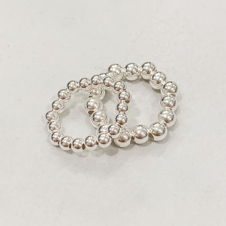 Silver Beaded Rings Classic Silver Beaded Ring – Made Ya Look, OC